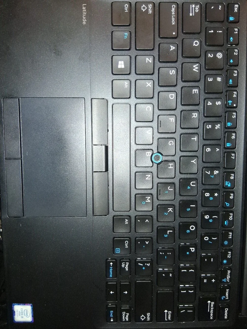 Dell Black Laptop with Blue TrackPoint and Black Keyboard With *WINDOWS 10 PRO